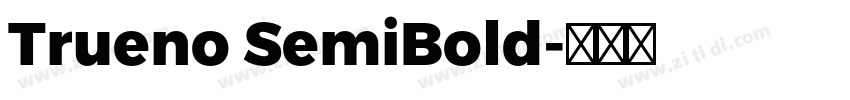 Trueno SemiBold字体转换